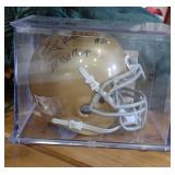 Rocky Bleier autographed mini helmet with COA