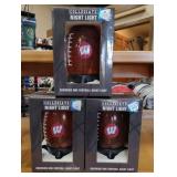 3 Wisconsin Badgers football night lights