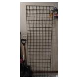 misc store fixtures - one 6ft black wire rack, 32