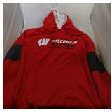 Wisconsin Badgers Mens 2XL hooded sweatshirt