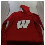 Wisconsin Badgers Mens 2XL zip up pullover hooded