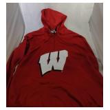 Wisconsin Badgers Mens 2XL zip up pullover hooded