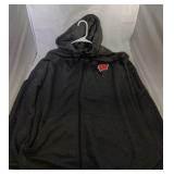Wisconsin Badgers Mens 2XL zippered hooded thin