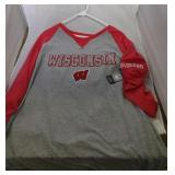 2 Wisconsin Badgers Mens 3XL shirts - one t-shirt
