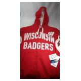 3 Wisconsin Badgers Mens small shirts - one polo,