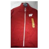 Wisconsin Badgers Mens Medium zippered sweatshirt