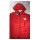 Wisconsin Badgers Mens Medium zippered quilted