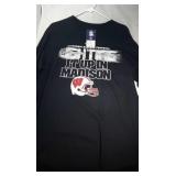 2 Wisconsin Badgers Mens Large shirts - one long