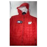 Wisconsin Badgers Mens Large quilted zippered