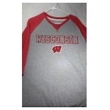 3 Wisconsin Badgers Mens XL shirts - one 1/2