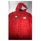 Wisconsin Badgers Mens XL quilted zippered hooded