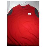 3 Wisconsin Badgers Mens 2XL shirts - one polo,