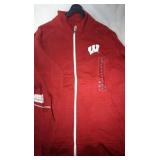 Wisconsin Badgers Mens 2XL zippered jacket