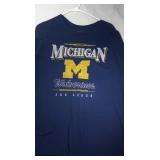3 Michigan Wolverines Ladies Med T shirts