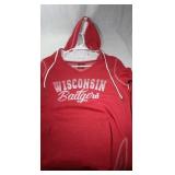 Wisconsin Badgers Ladies small V neck Hoodie