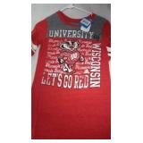 3 Wisconsin Badgers Ladies small T shirts