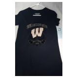 3 Wisconsin Badgers Ladies small T shirts