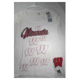 3 Wisconsin Badgers Ladies small T shirts