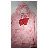 Wisconsin Badgers Ladies Medium zippered hooded
