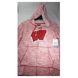 Wisconsin Badgers Ladies Medium zippered hooded