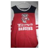 3 Wisconsin Badgers Ladies Large 1/2 sleeve shirts