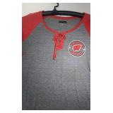 3 Wisconsin Badgers Ladies Large shirts - two thin