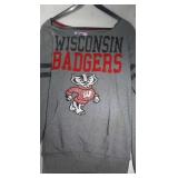3 Wisconsin Badgers Ladies Large shirts - two 1/2