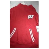 Wisconsin Badgers Ladies Large zip up sweatshirt