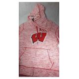 Wisconsin Badgers Ladies Large zippered hooded