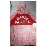 Wisconsin Badgers Ladies Large zippered hooded