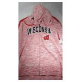 Wisconsin Badgers Ladies Large zippered hooded
