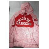 Wisconsin Badgers Ladies Large zippered hooded