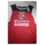 3 Wisconsin Badgers Ladies XL shirts - one t-shirt