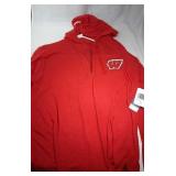 Wisconsin Badgers Ladies XL zip up thin hooded