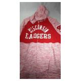 Wisconsin Badgers Ladies XL zippered hooded