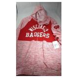 Wisconsin Badgers Ladies XL zippered hooded