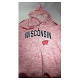 Wisconsin Badgers Ladies XL zippered hooded