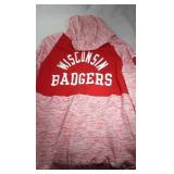 Wisconsin Badgers Ladies XL zippered hooded