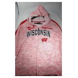 Wisconsin Badgers Ladies XL zippered hooded