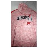 Wisconsin Badgers Ladies XL zippered hooded
