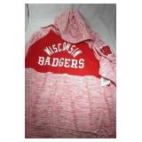 Wisconsin Badgers Ladies XL zippered hooded