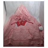 Wisconsin Badgers Ladies 2XL zippered hooded