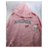 Wisconsin Badgers Ladies 2XL zippered hooded