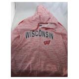 Wisconsin Badgers Ladies 2XL zippered hooded
