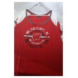2 Wisconsin Badgers Ladies 3XL shirts - one cut