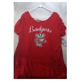 Wisconsin Badgers Ladies 2XL laced back shirt