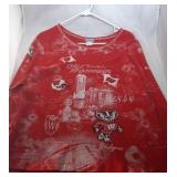 2 Wisconsin Badgers Ladies 3XL 3/4 sleeve shirts