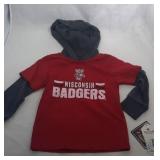 4 Wisconsin Badgers Kids 2T - two hooded long