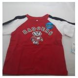 4 Wisconsin Badgers Kids 2T shirts - two long
