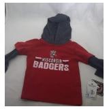 4 Wisconsin Badgers Kids 2T shirts - two t-shirts,